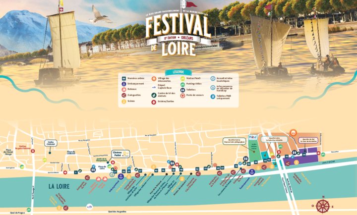 Plan du festival de Loire